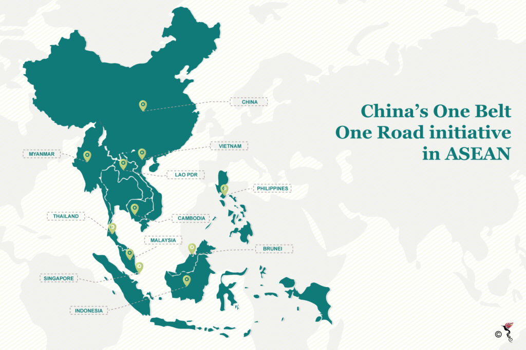 ASEAN countries involved in China's One Belt, One Road initiative