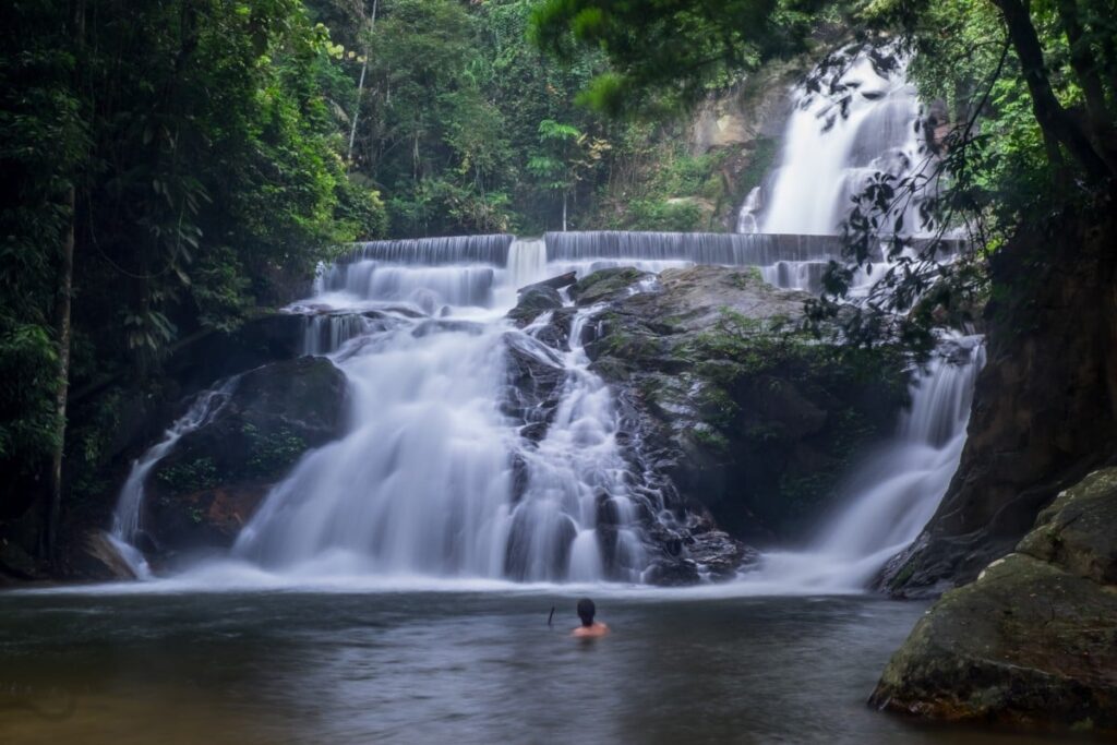 The falls at Lata Kekabu, one of the Lenggong Valley’s many natural attractions. With the area’s world heritage status at risk, a few locals are fighting to promote the valley to tourists. (Photo courtesy of Chan Kit Yeng)
